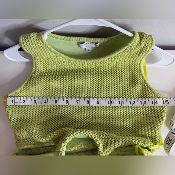 Ronny Kobo Collective - Lime Green Crochet Cutout Mini Dress - Small RTR - Picture 8 of 11